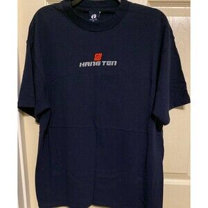 Vintage Hang Ten Men’s Blue T-Shirt 2 Side Graphic Hit On Back 90s EUC Rare Sz L